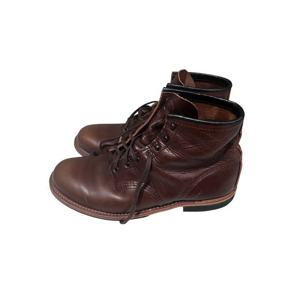 Red Wing 9422 Boots Mens 12D Brown Leather Work Boots USA Made Heritage